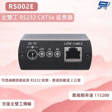 昌運 RS002E 全雙工 RS232 CAT5e 延長器 115200 bps, 1個