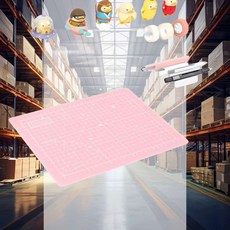 반투명 커팅매트 A4 치수 재단 미술도구 학교 패드 미끄럼방지, 화이트