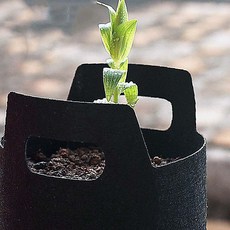 화분 원예용 부직포 재배용기 18x15cm 블랙 식재 농업