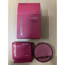 에이프릴스킨 신상쿠션 히어로 쿠션 (본품 + 리필), 21호 라이트베이지, 1개