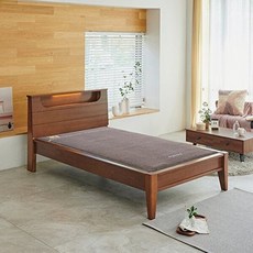명품디에스 준SS 슈퍼싱글 고급 황토숯볼 흙침대, 브라운, 브라운