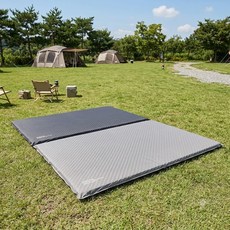 스노우라인 캠핑 자충매트 커플 2인용 더블 에어매트, 스노우라인 캠핑 자충매트 커플 (머드그레이), 스노우라인 캠핑 자충매트 커플 (머드그레이)