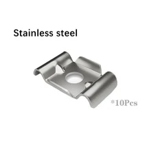 그물망 울타리 촘촘한 새 동물 메쉬 나일론 보호망 휀스 안전망 울타리 부착 클램프 10X 스테인레스 스틸, 01 SS, 1개