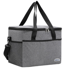 브리빌라스 하우즈룸 소프트 보온 보냉 쿨러백, 그레이, 22L 그레이, 22L