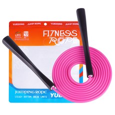 [JUMP Yuedong] 10분 폭땀 여성 다이어트 줄넘기 미세중량 무소음 홈트 꼬임방지 길이조절, 1개, 검정색