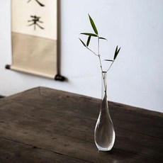 透明玻璃花瓶 觀音瓶 日式禪意花器, 玉淨瓶