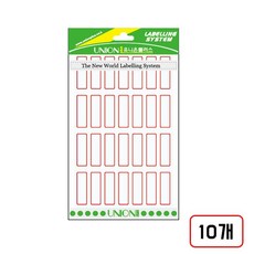 견출지(112)G209 10매/11*32mm, 적색 M320527 10개