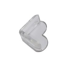 兒童安全防護 居家必備, 透明防撞角(一組4入)-心形, 1套