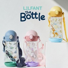 홈앤키즈 릴팡 더보틀 원터치 어깨끈 트라이탄 물통 470ml 유아 어린이 초등학생 물병 다이노 스노우래빗 옐로베어 단체선물, 더보틀 원터치 어깨끈 트라이탄 물통(스노우래빗), 1개, 더보틀 원터치 어깨끈 트라이탄 물통 스노우래빗