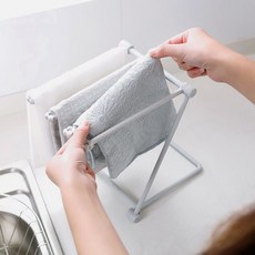 접이식 4단 행주건조대(그레이) 미니 행주걸이, 본상품