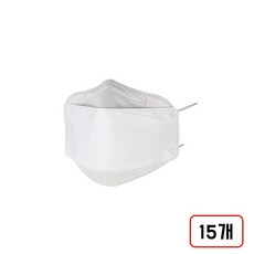 에버렉스)황사 마스크 (KF80/흰색/K12516611), 흰색(K12516611), 15개, 1개입