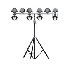 공연 조명스탠드 무대 콘서트 특수 크랭크 라이트 거치대 브래킷 축제 이벤트용, 3m 크랭크 2단  12등