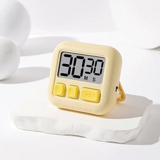 미니 디지털 학생 스터디 타이머 스톱워치, 옐로우