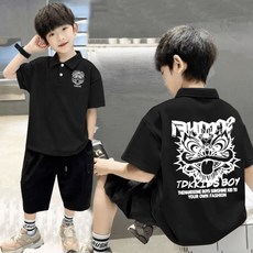 男童休閒短袖Polo衫