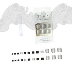 손톱 꾸미기 붙이는 네일 팁 손톱 장식 네일아트 스티커 패디큐어 팁 손톱 꾸미기, 1개