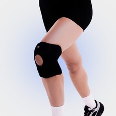 [평일 당일출고] 그리핏 무릎 보호대 MAX 관절 서포트 헬스 크로스핏 러닝 스포츠용, 블랙, 1개