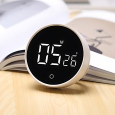 집똑똑이 이지 다이얼 무소음 스터디 쿠킹 타이머, 1개, 화이트