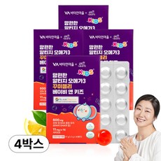 비타민마을 금쪽같은내새끼 맘편한 알티지 오메가3 꾸미젤리 베이비 앤 키즈 비타민E, 4개, 30정