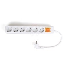 멀티탭 6구 메인 스위치 30Cm 250V 16A 멀티콘센트 국산 짧은선 멀티탭, 1개