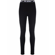 필립플레인 로고 웨이스트밴드 레깅스