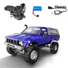 크롤러 WPL C24-1 RC 자동차 풀 체중계 시뮬레이션 오프로드 몬스터 4WD 라디오 제어 어린이 장난감, 01 C24 Blue 1B, 1개