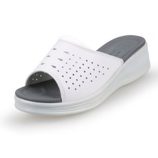 미르제화 산소 백색슬리퍼-기능성간호화 산소탱크설치로 흡입 발바닥이 숨쉬는 느낌