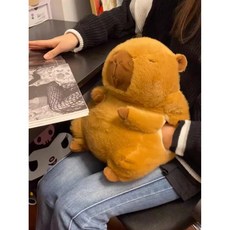 카피바라인형 물주머니 인형 핸드워머 근육질 베개 핸드워머백 팔찌 캐릭터인형 워머 22CM, 라지 사이즈 캐피발라 보온주머니 1000ml, 1