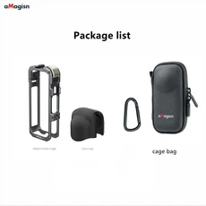 aMagisn 알루미늄 합금 금속 토끼 케이지 프레임 가방 (Insta360 X4 에어 확장 카메라 액세서리용), 07 Metal kit B