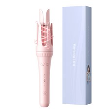 SUUNI 전자동 고데기 웨이브 빅 웨이브 전동 고데기로 음이온을 상하지 않는 펌, 핑크색
