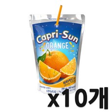 농심 카프리썬 오렌지, 200ml, 10개