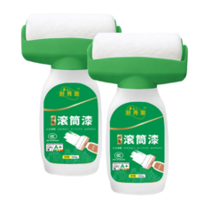 롤칠 페인트 롤러 세트 벽 천장 셀프 페인트 롤러붓 인테리어 도장도구 500ml, 화이트