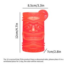 狗玩具冰凍解渴圖騰杯互動咀嚼耐咬TPR寵物解悶磨牙益智慢食玩具, 1個, 紅色