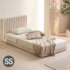 프네오 쉬고01 패브릭 저상형 패밀리침대 매트리스포함 SS YS22225, 스므디핑크_22225