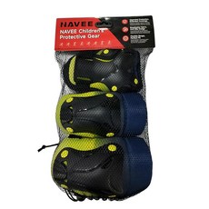 NAVEE 아동용 보호 장비 세트 3-in-1 무릎 및 팔꿈치 패드 만 5-14세 남아 여아용 K100/K100 프로/K100 Max와 호환145318, NAVEE 아동용 보호 장비 세트, 3-in-1 무릎