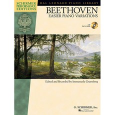 Beethoven - Easier Piano Variations 베토벤 - 쉽게 편곡된 피아노 변주곡집 (CD 포함) Schirmer 셔머