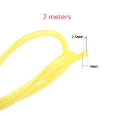가스 RC 모델 비행기 연료 탱크용 2미터 파이프 오일 튜빙, 03 4x2.5mm (2PCS)