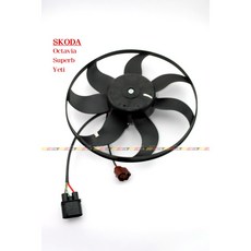 VAG小賴汽車 Octavia Superb Yeti(大-360mm)散熱風扇 水箱風扇 全新, 1個, 1K0959455N/DL/DT/FJ/FR/FE 3C0959455F