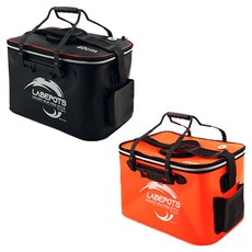 다온샵 낚시살림통 낚시가방 낚시보조 삐꾸통 밑밥통 활어 대형 40형 낚방, 오렌지