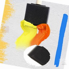 후니곳간 페인팅 스펀지블럭 브러쉬 4p 페인팅도구