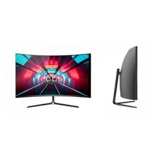 모니터 곡선 대형 스크린 게이밍 게임용 고화질 곡면 와이드 패널 PC 화면 데스크탑 해상도, 공식 표준, 32C1UF (메인사진참조)