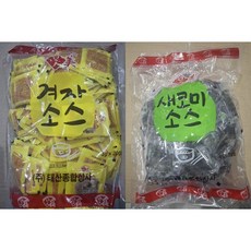 태산 1회용 겨자 (3g X 200개) + 식초 (5g X 200개) 냉면 배달, 1세트, 3g