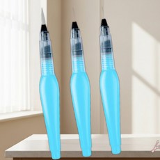 워터브러쉬펜 용기 수채화 캘리그라피 드로잉 미술도구 물감 잉크 색칠붓, 중