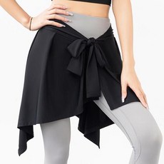 요가 스포츠 힙가리개 레깅스 위 커버 와이존 엉덩이 데일리 랩스커트 사이즈조절 스포츠웨어