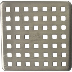 304不鏽鋼小方孔上蓋 - 浴室排水孔防堵濾網，輕鬆保持排水暢通, 銀色
