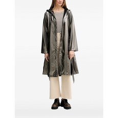 레인스 후드 벨트 코트