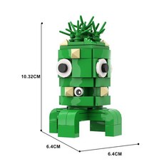 비브랜드 반반의유치원 피규어 블록 블럭 반반 점보조쉬 납납 바운실리아 오필라버드 호환, 선인장네스티, 1개