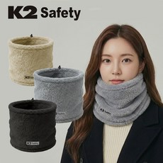 K2 safety 더블핏 방한 넥워머, 그레이, 1개
