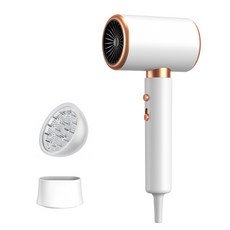 호밍사이 초고출력 빠른 건조 음이온 헤어드라이어 2000W, 화이트