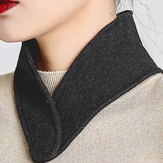 페이크 카라 버튼 블랙 넥워머 기모 겨울 워머pjy7+8bde