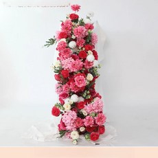 인조 장미 조화 결혼식 생화같은 인테리어 꽃다발 라넌큘러스 성묘 꽃장식 센터피스, 프로이드 1m